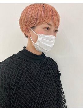 エンドリンク(endlink) ハイトーンピンク×マッシュショート