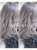 10代20代30代ラベンダーグレー/透明感カラー