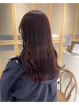 ヘアサロン ガリカ 表参道(hair salon Gallica) 【mami】大人ゆるふわラベンダーココアブリーチなしダブルカラー