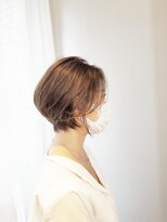 ネオリーブアイム 横浜西口店(Neolive aim)&nbsp;小顔ショートボブアッシュブラウン耳掛け【横浜】3