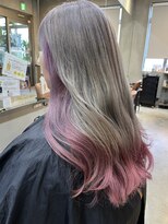 エッジ 下北沢(edge.)&nbsp;ラベンダーグレージュ　ポイントピンクカラー　edge.下北沢