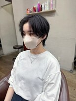 ハピネス 王寺店(Happiness) メンズライク ウルフカット アッシュカラー ニュアンスパーマ