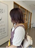 ふわっとレイヤーボブ◎ラベンダーグレージュ
