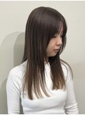 大人可愛い大人美人くすみカラーアッシュオリーブグレーベージュ