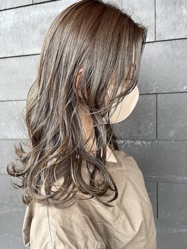 リム(RIM.) グレージュ/アッシュグレージュ/ゆるふわコテ巻き