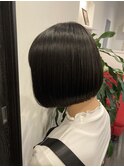 ツヤツヤ黒髪ボブ