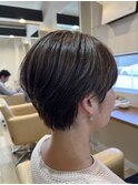 ハイライト×丸みショート