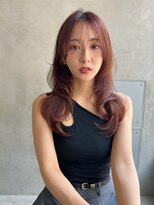 エイミー(Aimee)&nbsp;Aimee 町田　似合わせカット×コーラルブラウン