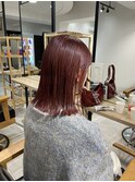 イメチェン外ハネボブ×バイオレットカラー