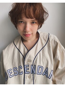 ホネン(honen) 薬院【honen】ショートボブウルフレイヤー髪質改善メテオカラー