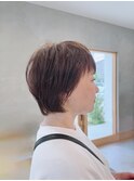 ショート/白髪ぼかし/ウルフ