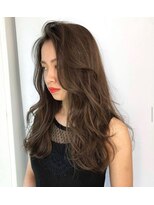 ジーナ 渋谷駅前(Zina)&nbsp;レイヤーカットオリーブベージュ