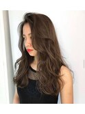 レイヤーカットオリーブベージュ