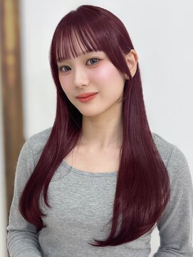 ルフェリ(Lufeli) 【Lufeli】いとうりお　ボルドー/イルミナカラー/顔周りカット