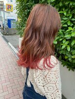 アース 川口店(HAIR&MAKE EARTH)&nbsp;レッドのガーリーグラデーション