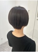 アッシュカラー×ショートボブ