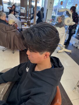 ウィーブ 成田店(Weve) MEN’S HAIR/サーフカール/刈り上げセンターパート/成田