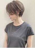 ハイライトカラー/明るい白髪染め/脱白髪染め/白髪ぼかし/40代/a