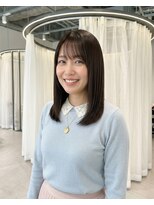 ハーツオオサカ(HE:ARTS OSAKA)&nbsp;まとまる内巻きミディアム×抜け感バング