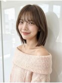髪質改善*小顔ショートボブダークパープル*前髪【Zina荻窪】