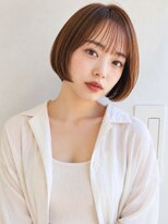 ヘアメイク アージュ 天神西通り店(HAIR MAKE age) ベージュ 艶髪ボブ ミニボブ 髪質改善 内巻きワンカール