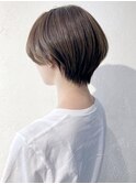 丸みカーキショート_ココアブラウンセシルカット_ba294113