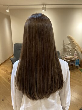 ムスビ(hair musubi) 艶髪ロング　ベージュブラウン