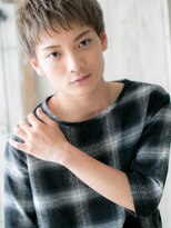 メンズヘア ビーセカンド 草加店(MENS HAIR B-2)&nbsp;ハイトーンカラーのフェザーマッシュ束感ショートK