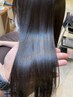 【絹髪にしたい】カット＋酸性ストレート+髪質改善デトックストリートメント