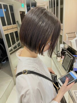 ヘアサロンガリカアオヤマ(hair salon Gallica aoyama) 【坂本拓麻】大人ショートボブ/ぱっつんボブばっさりイメチェン