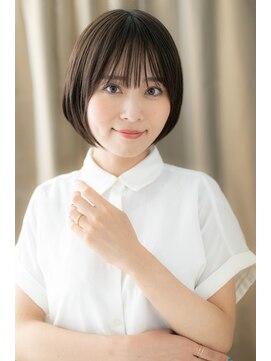 カバーヘア ブリス 戸田公園西口店(COVER HAIR bliss) 暗髪小顔前下がりレトロガーリーボブTb3戸田公園20代30代40代