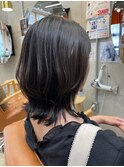 くびれハイレイヤー/ウルフミディ/大人女性のおしゃれヘア/小顔