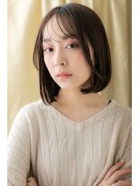 カバーヘアアンドスパ ブリス 浦和(COVER HAIR&SPA bliss) グレーベージュ大人ガーリー小顔前下がりボブZ浦和20代30代40代