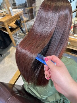 ブレンドバイハピネス(Blend by happiness) ピンクブラウン×シルクトリートメント