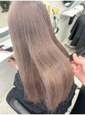 ダブルカラーインナーカラーハイトーンミルクティーベージュ横浜