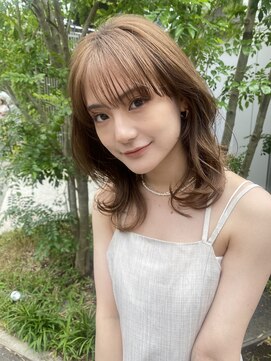 ガーランド (Garland) 大人かわいいくびレイヤー/小顔顔まわりレイヤー/シースルー前髪