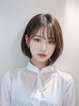 ラウ 門前仲町(Lawu) 【髪質改善】丸みボブ・柔らかい前髪/Lawu門前仲町