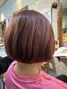 クラク 羽根木店(kuraku) ピンクブラウン×ボブ