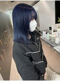 ネイビーカラー/ブリーチカラー