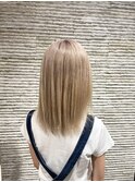 ことりベージュミルクティーベージュシースルーカラー大人可愛い