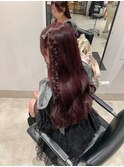 チェリーピンク ブリーチなしダブルカラー <渋谷/渋谷駅>