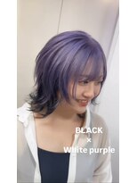 アーチフォーヘア 心斎橋店(a-rch for hair)&nbsp;ブラック×ラベンダーパープル