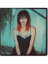 ヘアーメイク コラソン(hair make corazon)&nbsp;【コラソン】インナー　ブリーチ　カラー艶髪スタイルまお