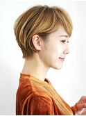 前下がりショート・ボブ/絶壁解消/前髪あり/30代/40代/50代