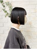 ぱつっとあご下ボブ♪