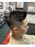 人気NO.1【カット】＋【眉毛のグルーミング】＋【シャンプー】(60分)￥8800