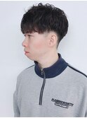 【松戸　テラカド】メンズマッシュ スパイラルパーマ 黒髪 春夏