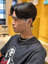 ルースト 京都河原町店(ROOST)&nbsp;ニュアンスパーマセンターパートメンズパーマ