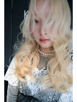 キジ(KIJI) フェイスレイヤー/ホワイトブロンド/ホワイトカラー/ハイトーン