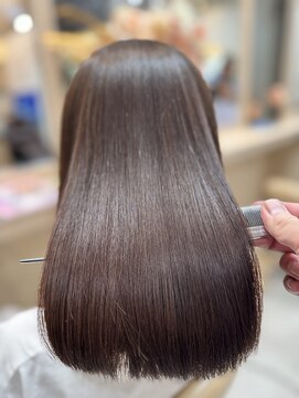 ラディシュ さがみ野(RADISH) 20代30代髪質改善カラー暗髪冬カラーココアベージュレイヤー小顔